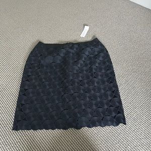 NWT Ann Taylor navy detail skirt